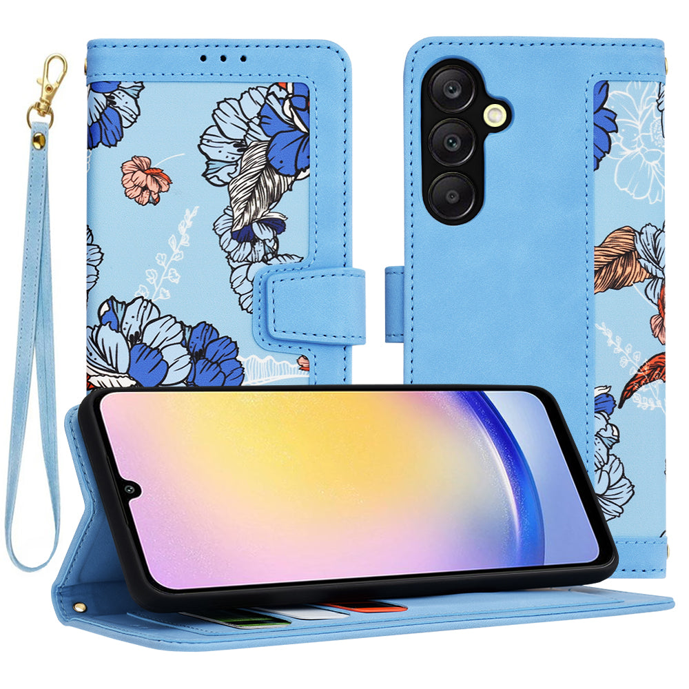 Husa de protectie Techsuit FlipCraft compatibil cu Samsung Galaxy A25 5G, Vibrant Blue
