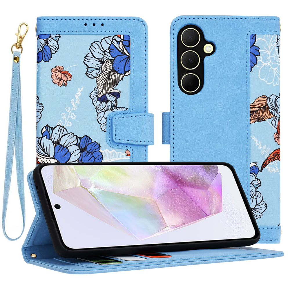 Husa de protectie Techsuit FlipCraft compatibil cu Samsung Galaxy A35 5G, Vibrant Blue