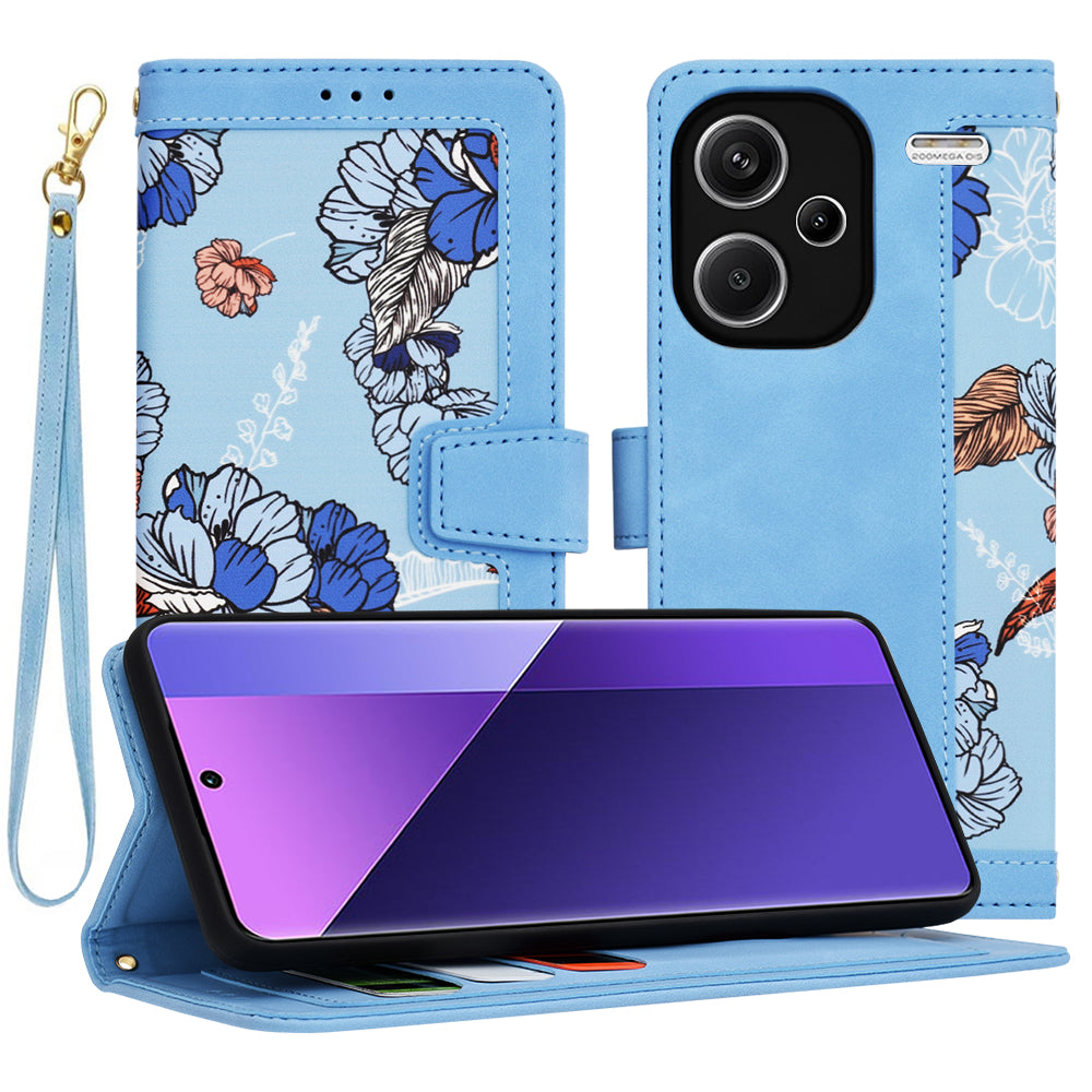 Husa de protectie Techsuit FlipCraft compatibil cu Xiaomi Redmi Note 13 Pro+ 5G, Vibrant Blue