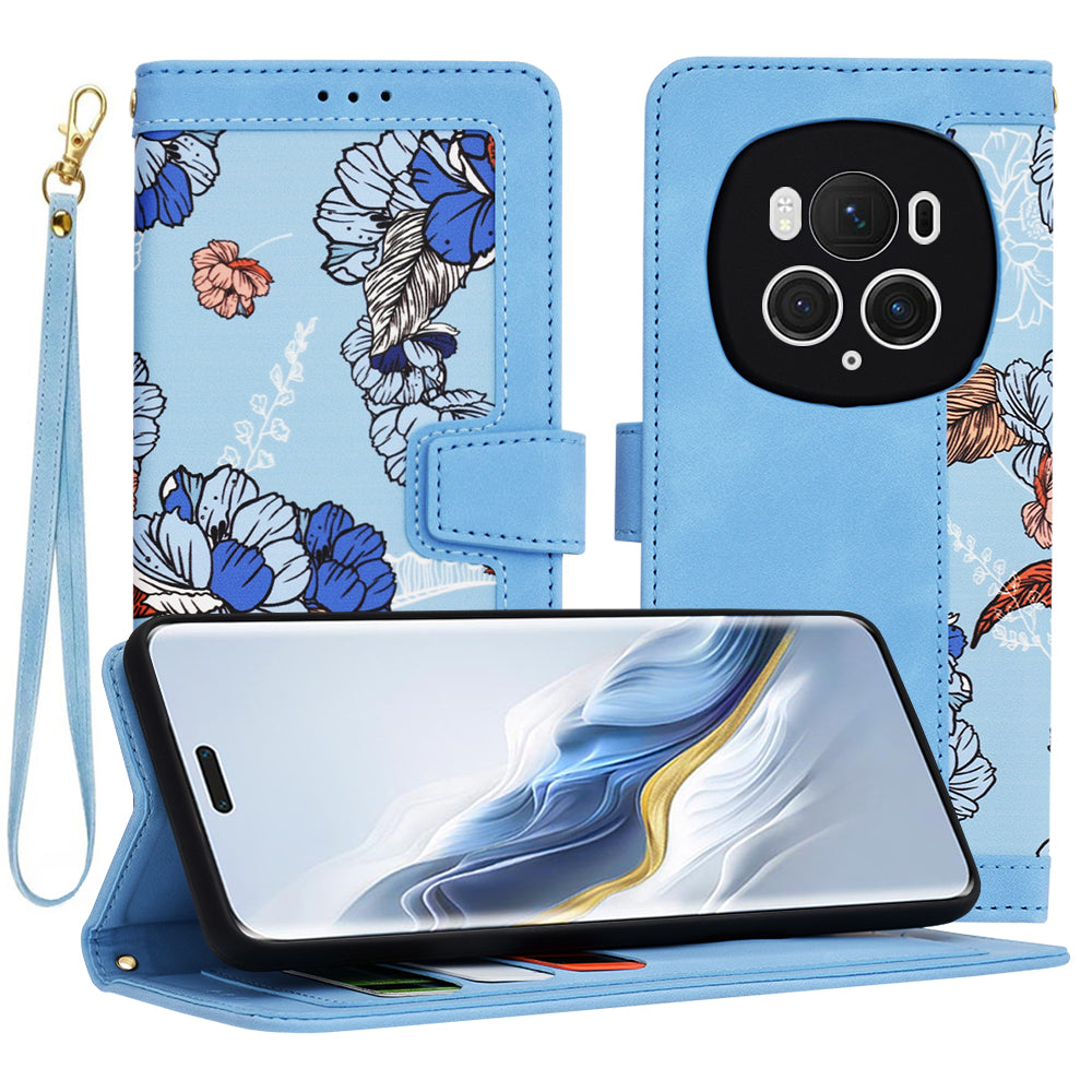 Husa de protectie Techsuit FlipCraft compatibil cu Honor Magic6 Pro, Vibrant Blue