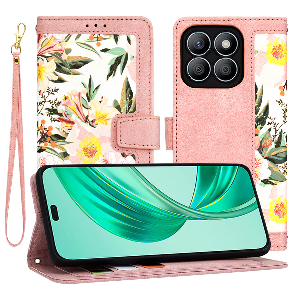 Husa de protectie Techsuit FlipCraft compatibil cu Honor X8b, Sweetheart Pink