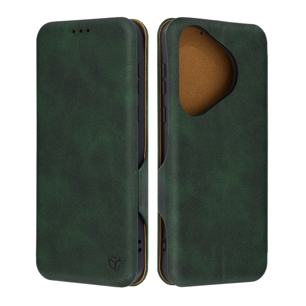 Husa de protectie Techsuit Safe Wallet Plus compatibil cu Huawei Pura 70, Verde