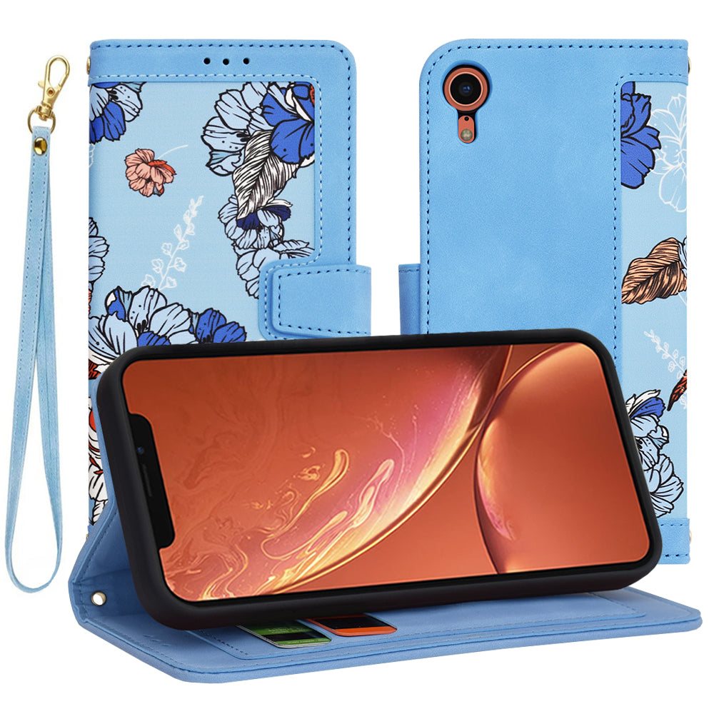 Husa de protectie Techsuit FlipCraft compatibil cu iPhone XR, Vibrant Blue