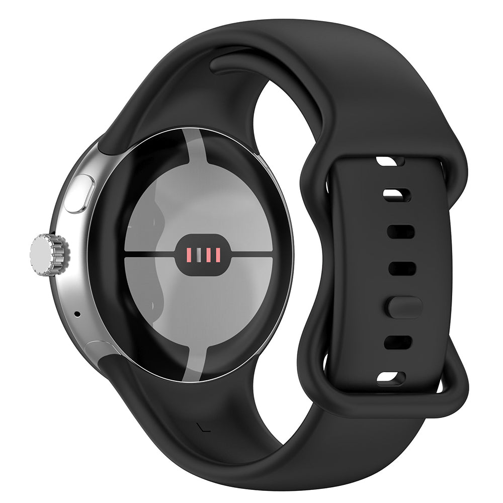 Curea smartwatch Techsuit Watchband (W031) compatibil cu Google Pixel Watch / Watch 2 / Watch 3 / Watch 4 41mm, Negru