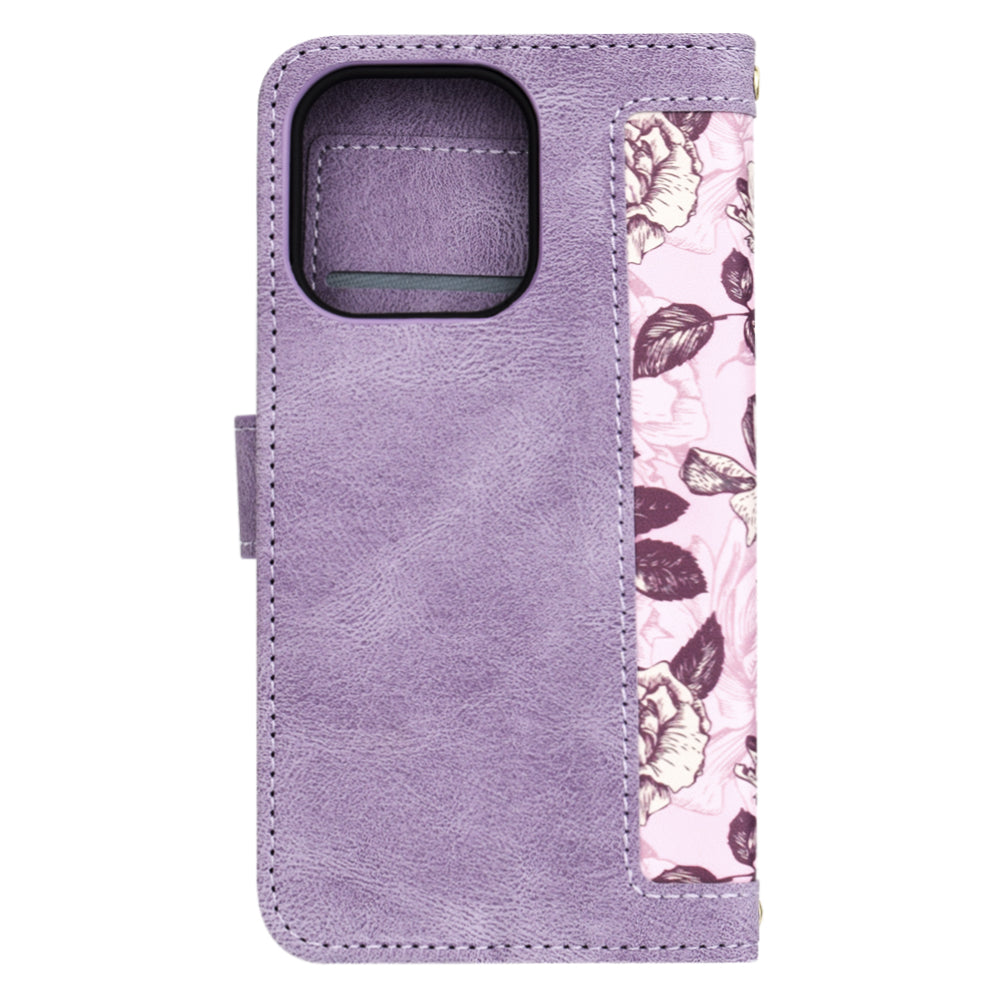 Husa de protectie Techsuit FlipCraft compatibil cu iPhone 15 Pro, Mysterious Purple