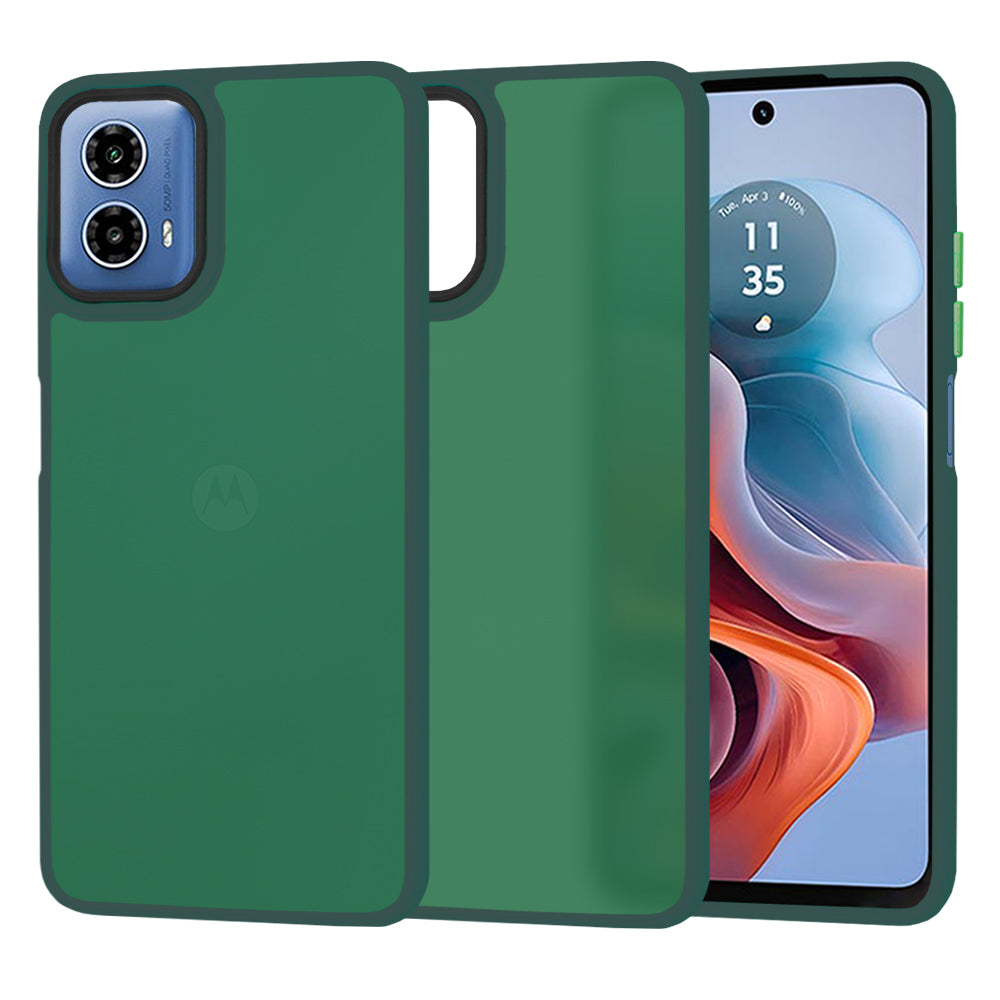 Husa de protectie Techsuit HaloFrost Series compatibil cu Motorola Moto G34 / Moto G45, Bleumarin Green