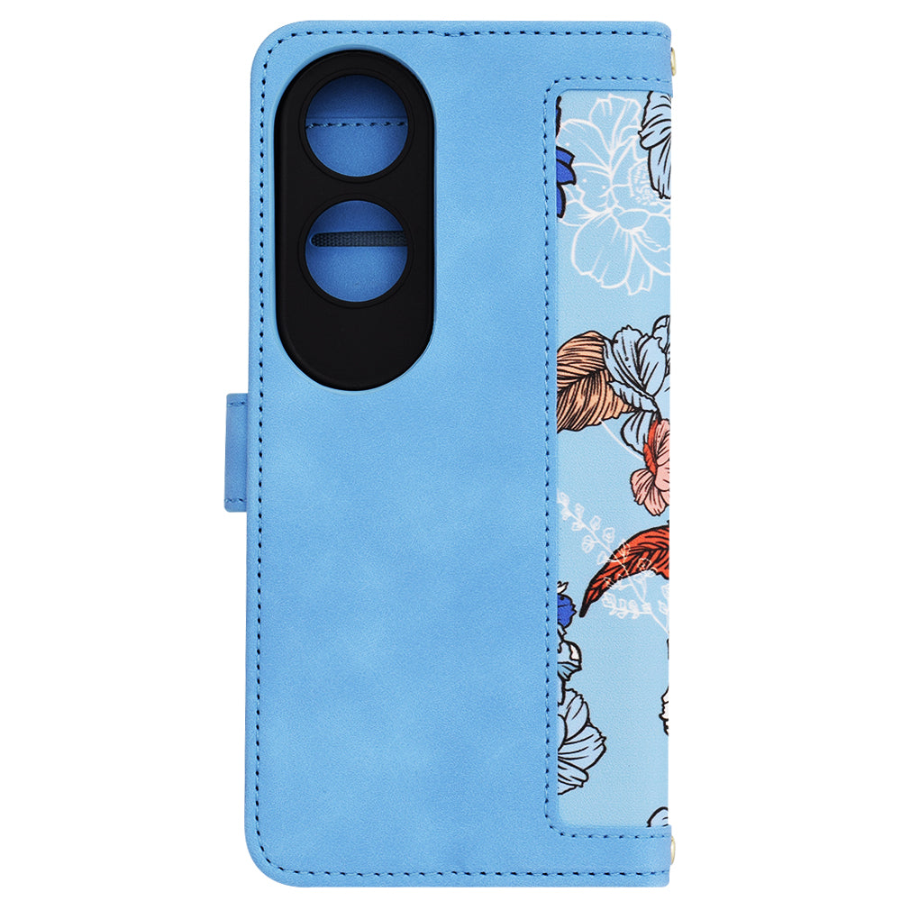 Husa de protectie Techsuit FlipCraft compatibil cu Oppo A60 4G, Vibrant Blue