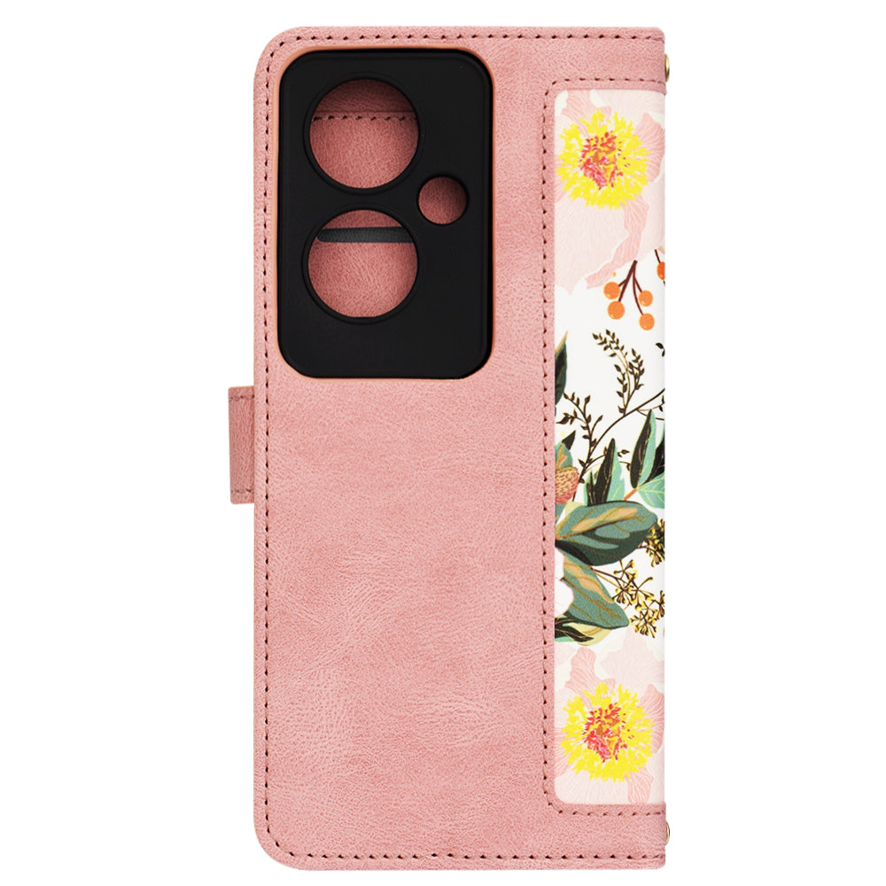 Husa de protectie Techsuit FlipCraft compatibil cu Oppo Reno11 F, Sweetheart Pink