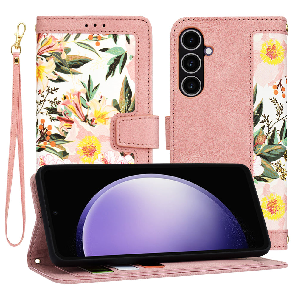 Husa de protectie Techsuit FlipCraft compatibil cu Samsung Galaxy S23 FE, Sweetheart Pink