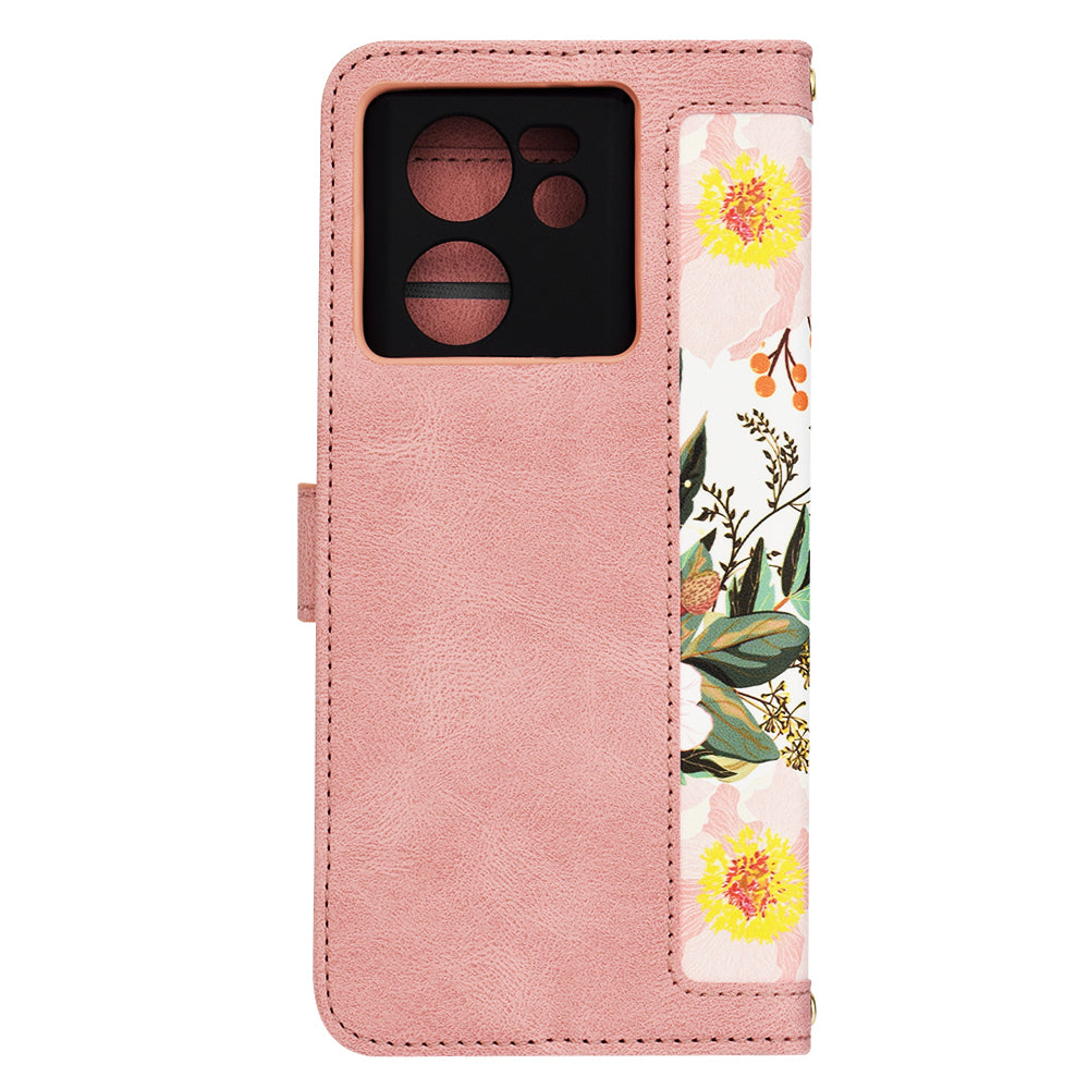 Husa de protectie Techsuit FlipCraft compatibil cu Xiaomi 13T / 13T Pro, Sweetheart Pink