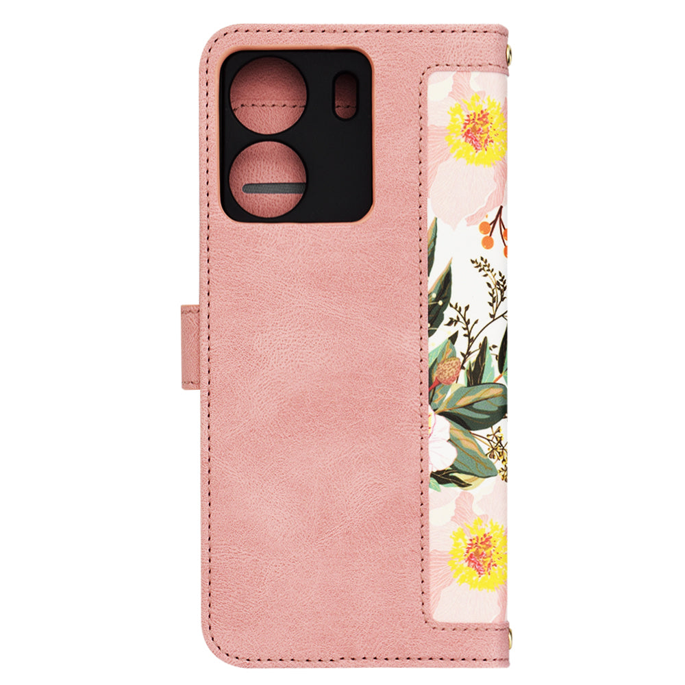 Husa de protectie Techsuit FlipCraft compatibil cu Xiaomi Redmi 13C 4G / Poco C65, Sweetheart Pink