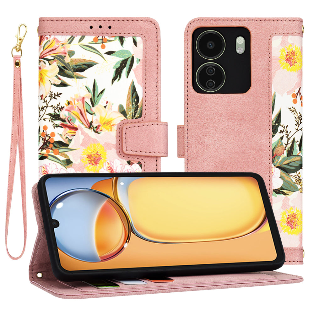 Husa de protectie Techsuit FlipCraft compatibil cu Xiaomi Redmi 13C 4G / Poco C65, Sweetheart Pink