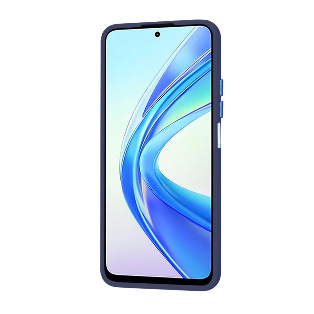 Husa de protectie Techsuit HaloFrost Series compatibil cu Honor X7b / X7b 5G / 90 SMART, Albastru Inchis