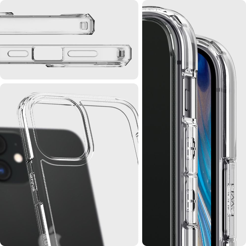 Husa de protectie Spigen Ultra Hybrid (ACS01702) compatibil cu iPhone 12 / iPhone 12 Pro, Transparent