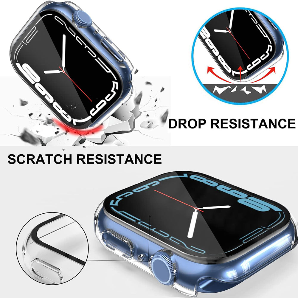 Folie de protectie smartwatch Techsuit Defense360 Pro + Screen Protector compatibil cu Apple Watch 7 (41mm), Transparent