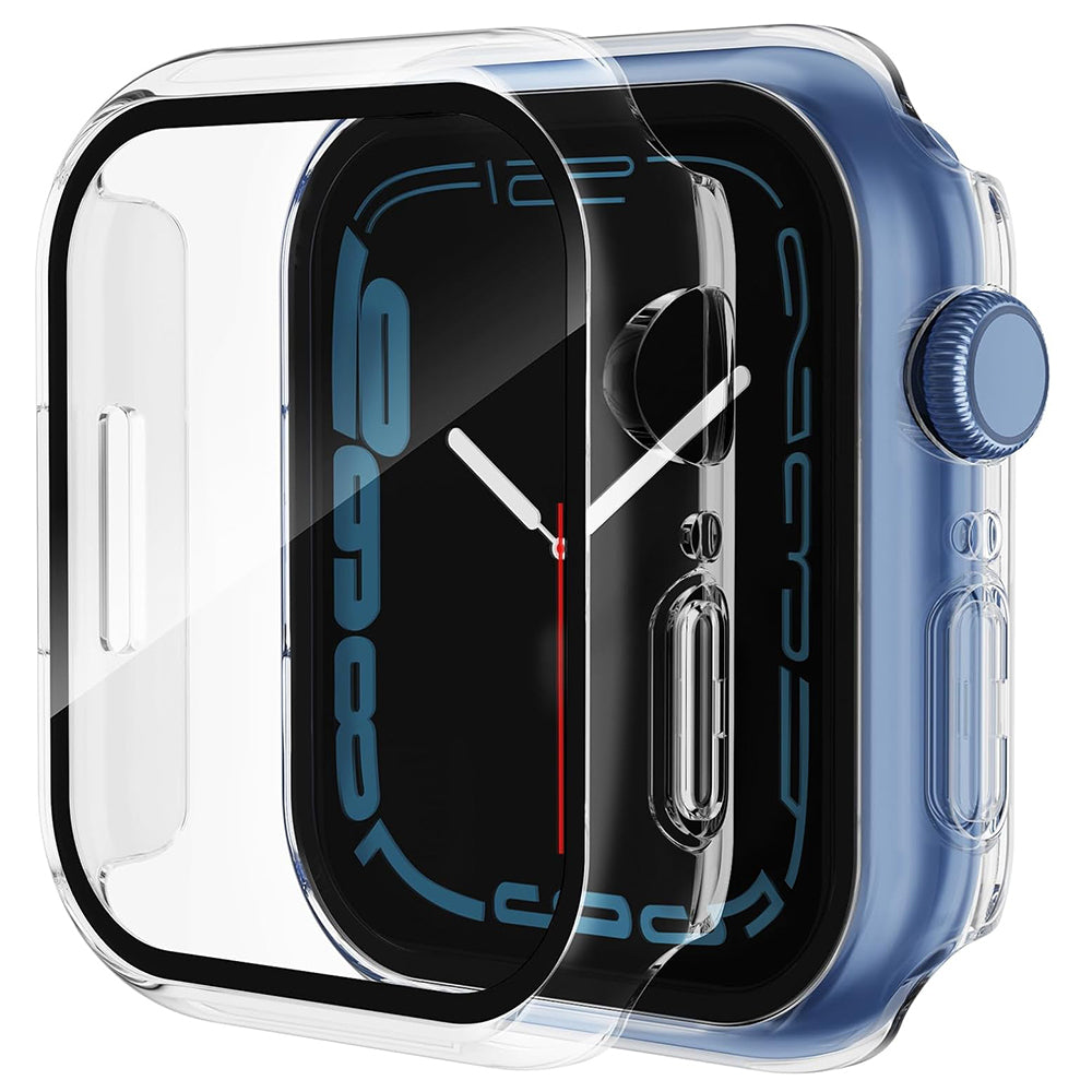 Folie de protectie smartwatch Techsuit Defense360 Pro + Screen Protector compatibil cu Apple Watch 7 (45mm), Transparent