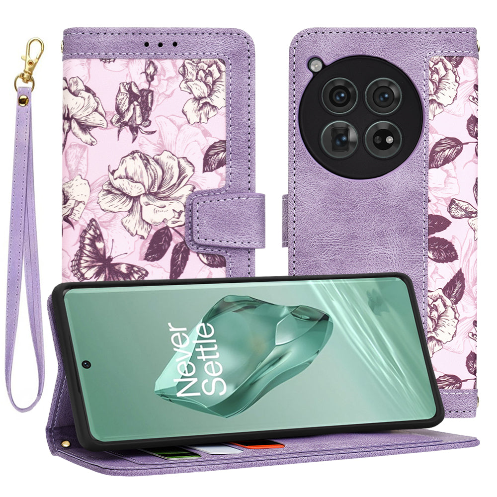 Husa de protectie Techsuit FlipCraft compatibil cu OnePlus 12, Mysterious Purple
