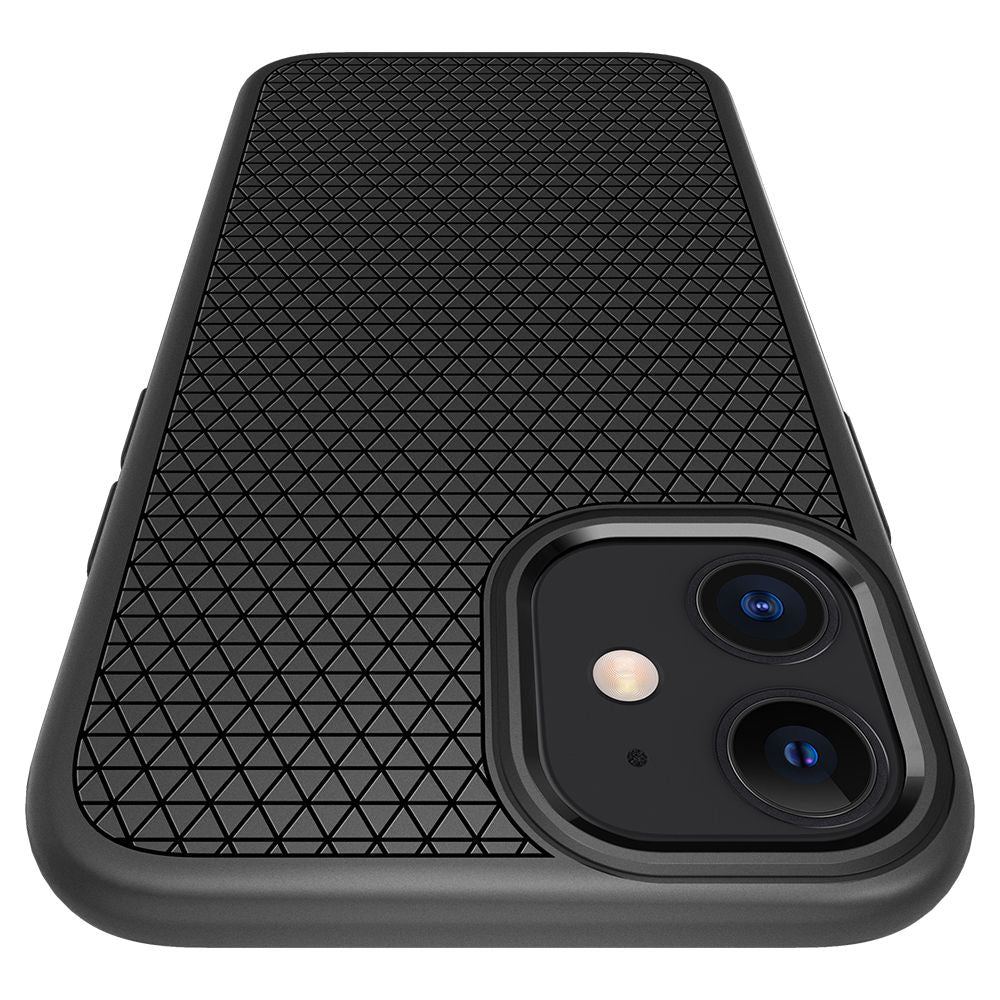 Husa de protectie Spigen Liquid Air (ACS01701) compatibil cu iPhone 12 / iPhone 12 Pro, Negru