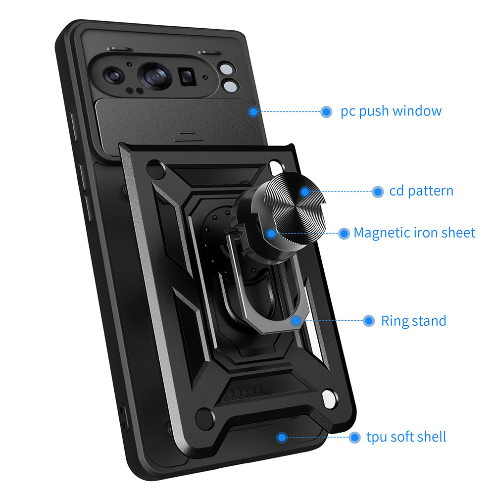 Husa de protectie Techsuit CamShield Series compatibil cu Google Pixel 9 Pro XL, Roz Auriu