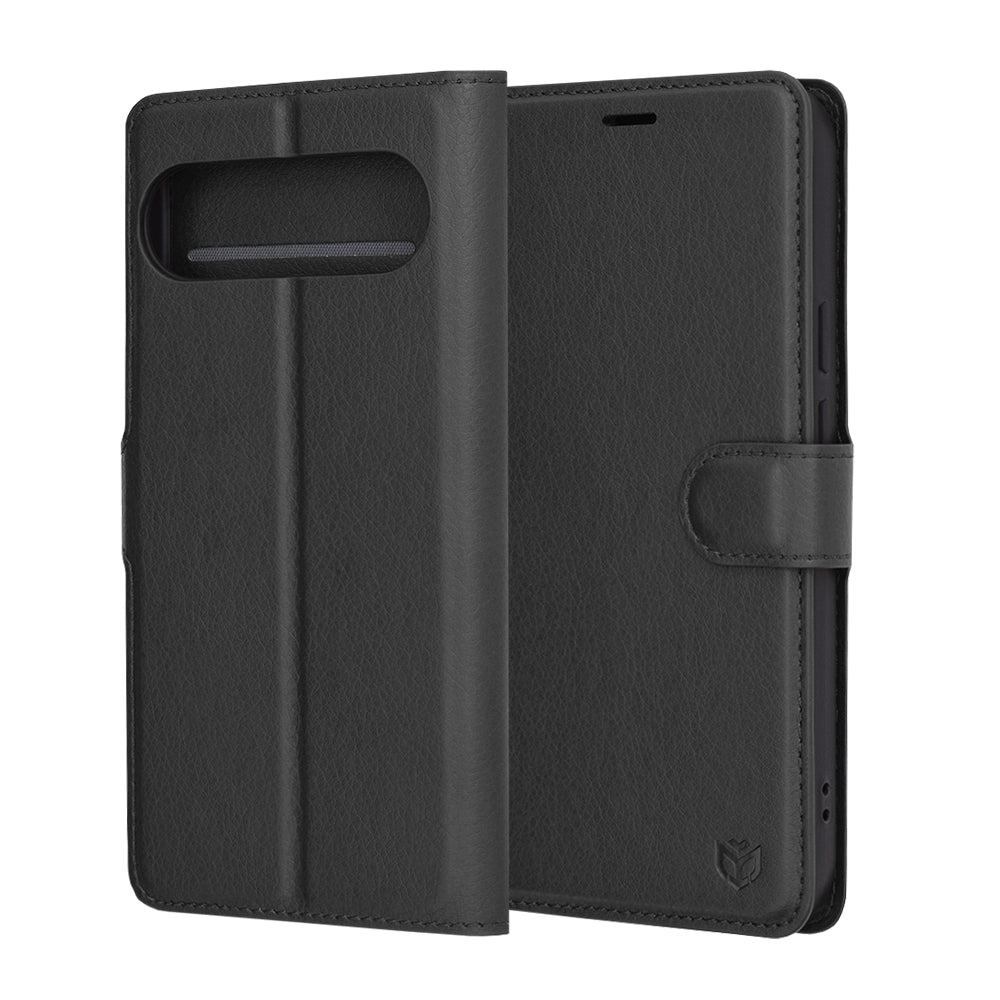 Husa de protectie Techsuit Leather Folio compatibil cu Google Pixel 9 Pro XL, Negru