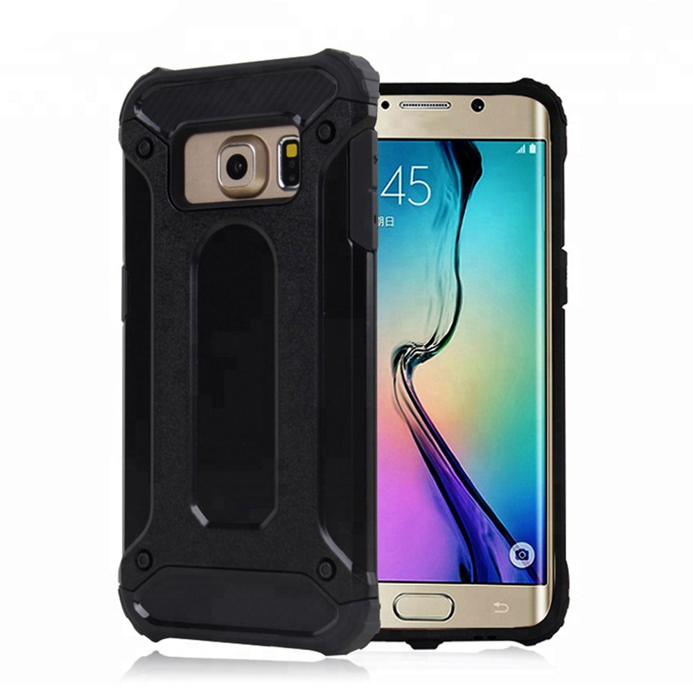 Husa de protectie Techsuit Hybrid Armor compatibil cu Samsung Galaxy S6 G920, Negru
