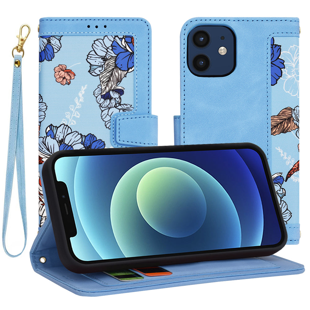Husa de protectie Techsuit FlipCraft compatibil cu iPhone 12 / 12 Pro, Vibrant Blue