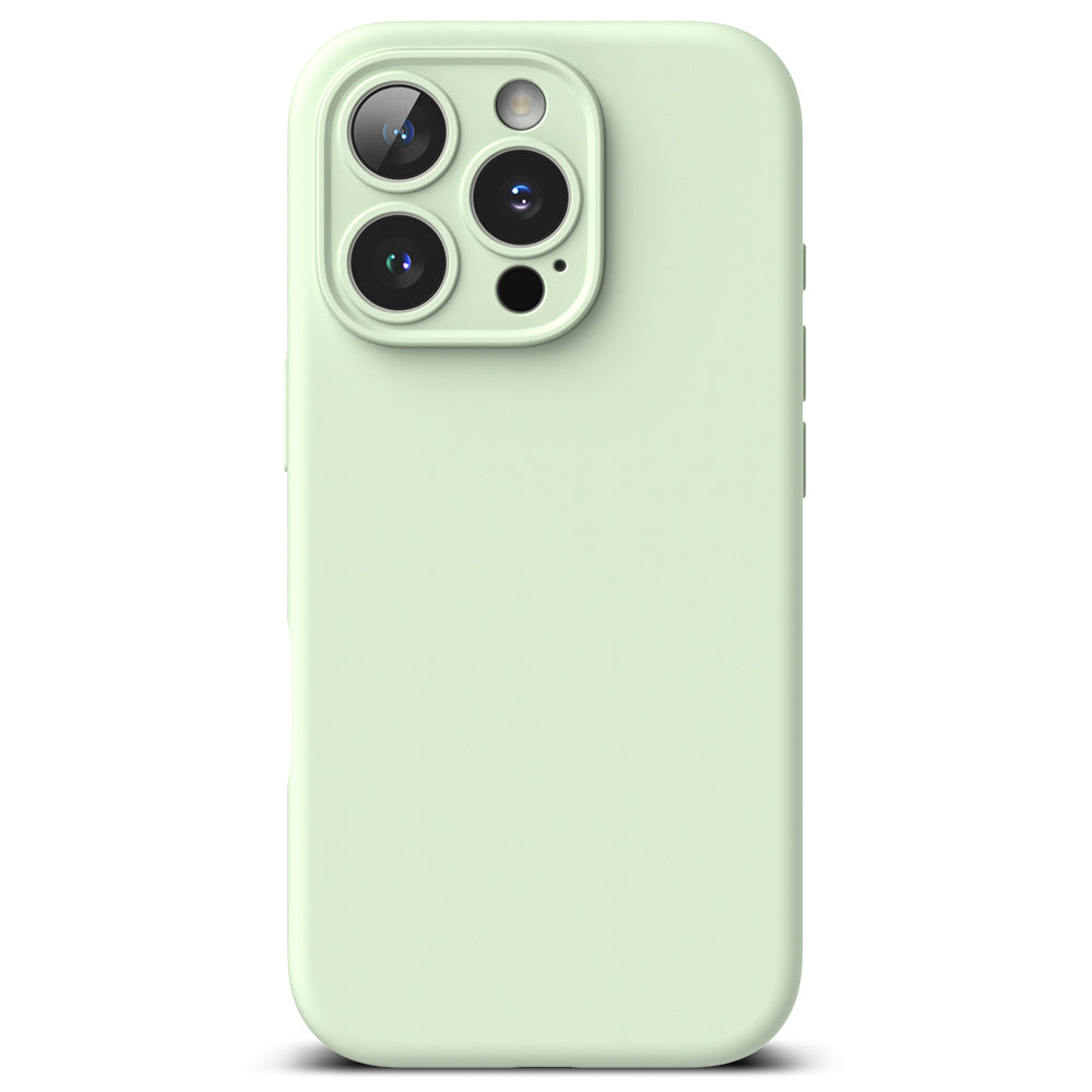 Husă Ringke Silicone Magnetic MagSafe pentru iPhone 16 Pro, verde