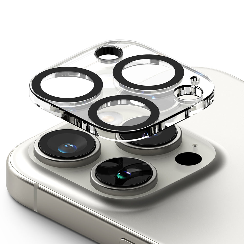 Folie de protectie Ringke Camera Glass (set de 2) compatibil cu iPhone 16 Pro / iPhone 16 Pro Max, Transparent