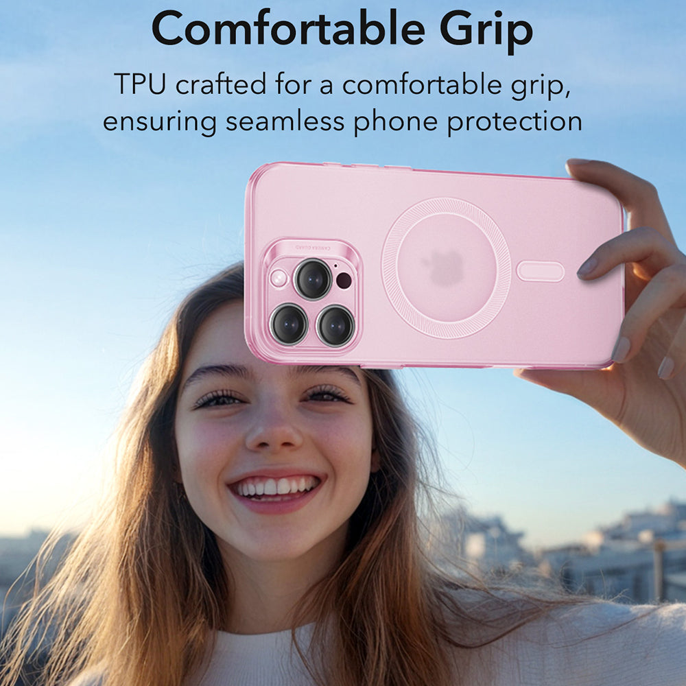 Husa de protectie ESR Zero HaloLock compatibil cu iPhone 16 Pro, Frosted Pink