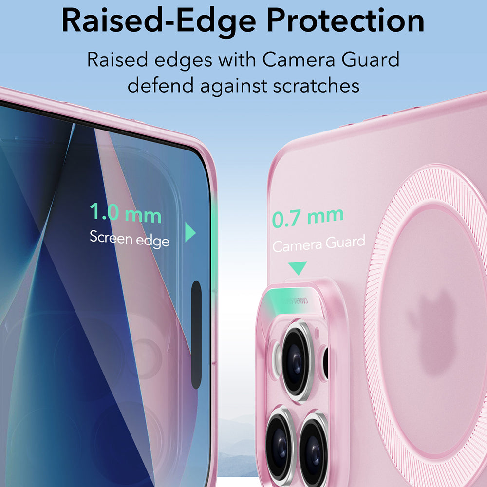 Husa de protectie ESR Zero HaloLock compatibil cu iPhone 16 Pro, Frosted Pink