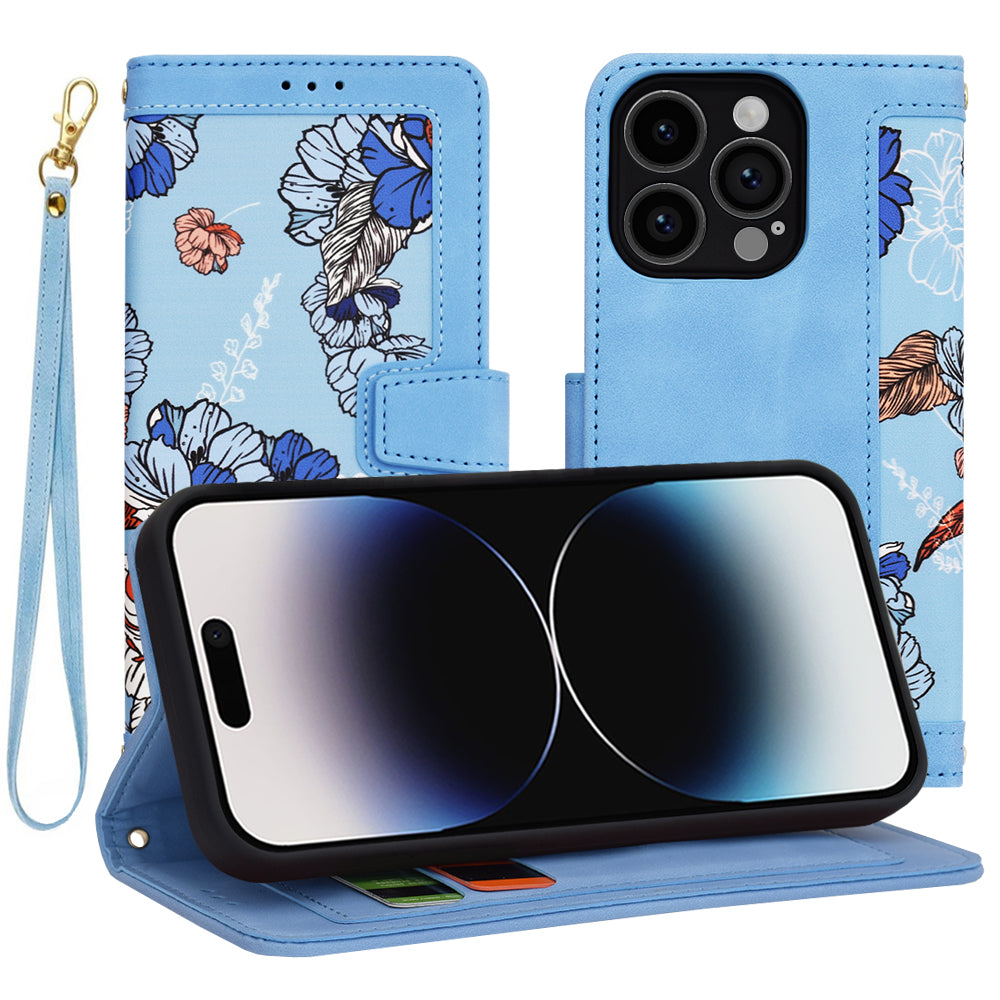 Husa de protectie Techsuit FlipCraft compatibil cu iPhone 14 Pro, Vibrant Blue