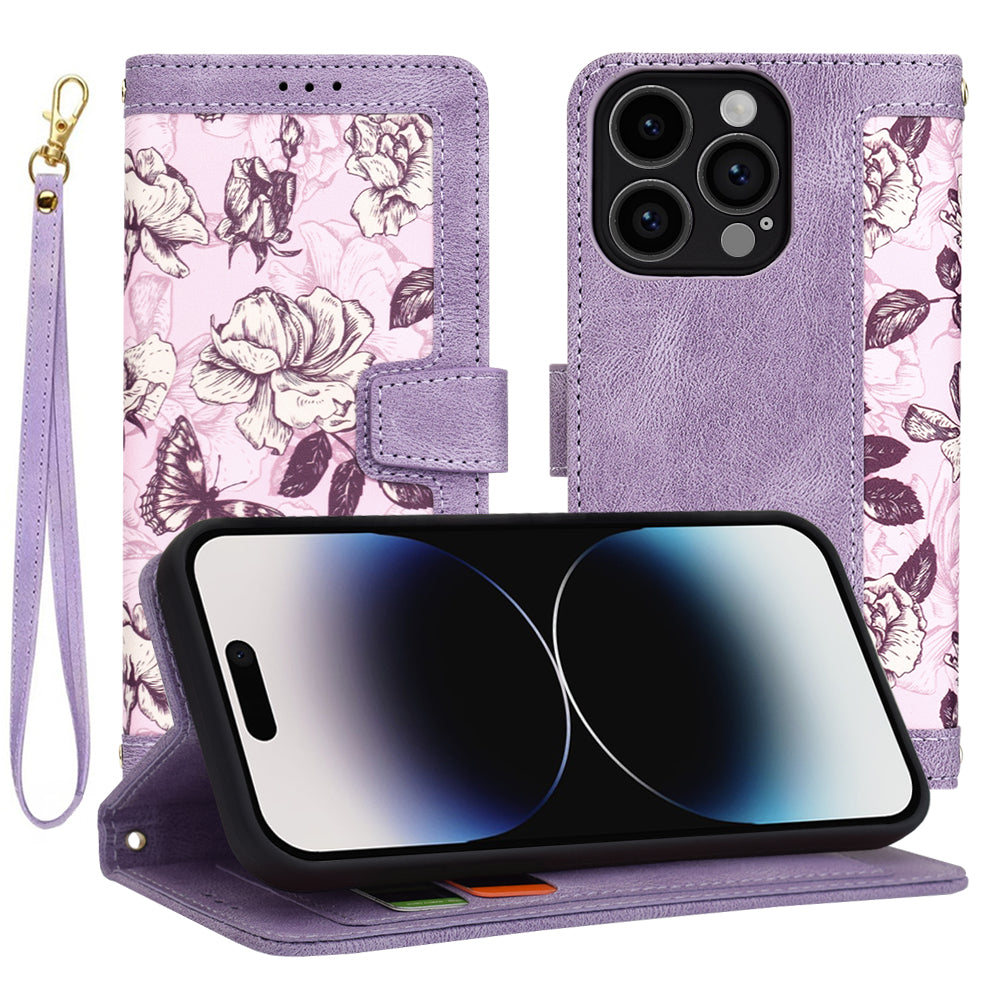 Husa de protectie Techsuit FlipCraft compatibil cu iPhone 14 Pro, Mysterious Purple