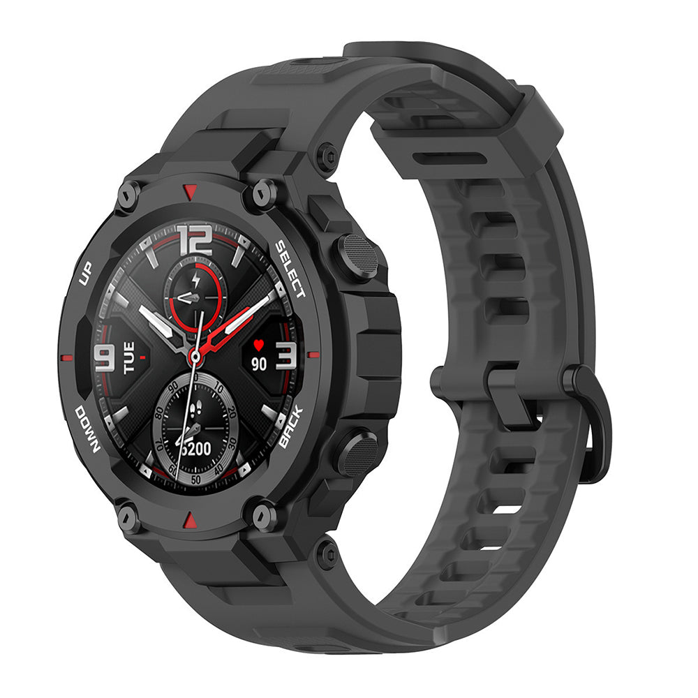 Curea smartwatch Techsuit Watchband (W067) compatibil cu Amazfit T-Rex / T-Rex Pro, Gri
