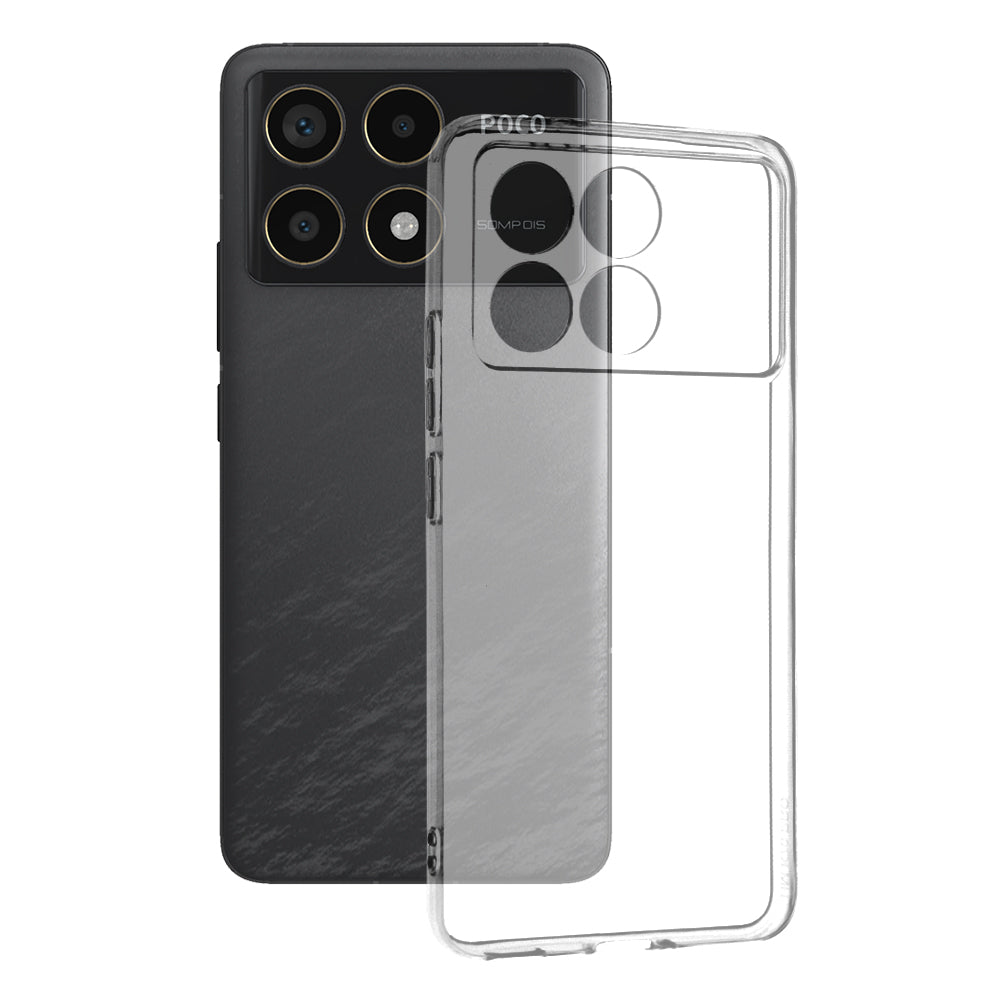 Husa de protectie Techsuit Clear Silicone compatibil cu Xiaomi Poco F6 Pro, Transparent