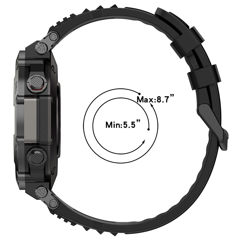 Curea smartwatch Techsuit Watchband (W067) compatibil cu Amazfit T-Rex Ultra, Bleumarin