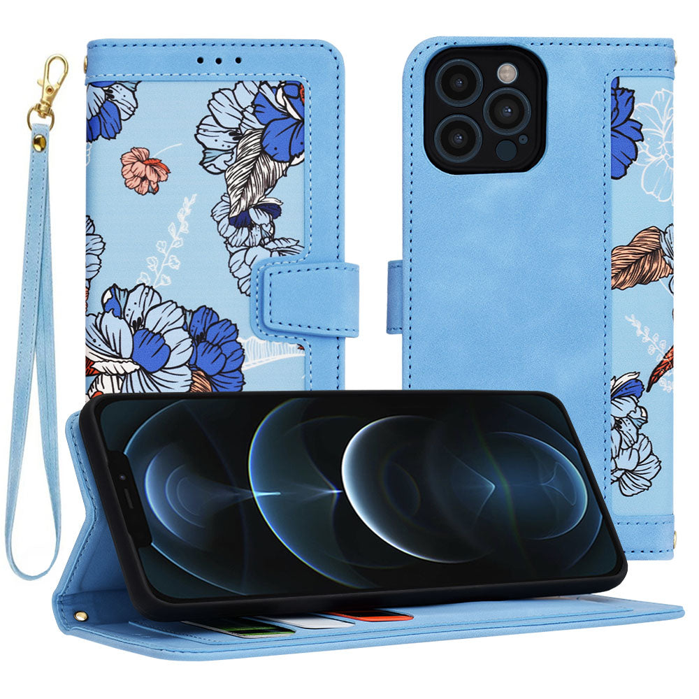 Husa de protectie Techsuit FlipCraft compatibil cu iPhone 12 Pro Max, Vibrant Blue