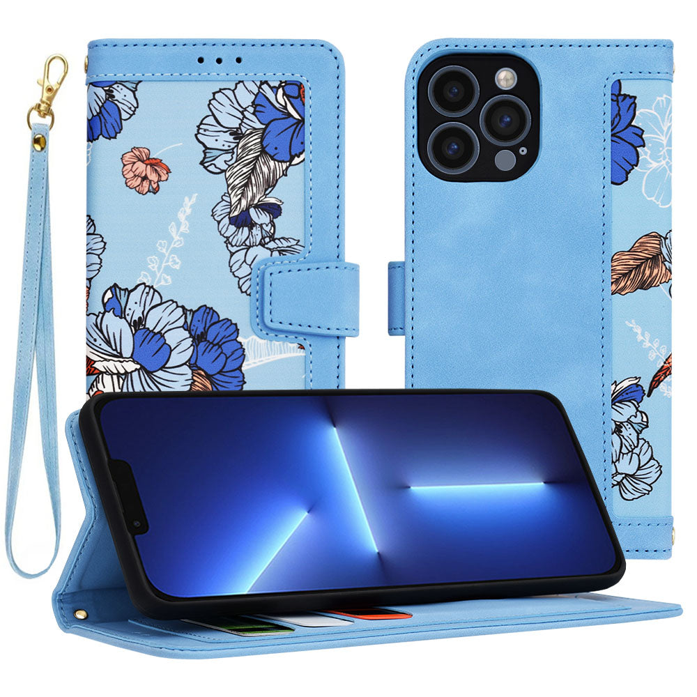 Husa de protectie Techsuit FlipCraft compatibil cu iPhone 13 Pro Max, Vibrant Blue