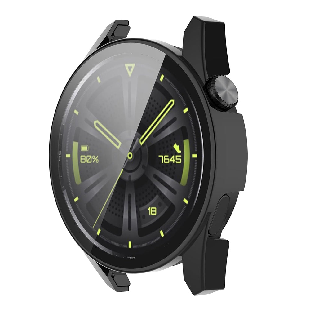 Folie de protectie smartwatch Techsuit Defense360 Pro + Screen Protector compatibil cu Huawei Watch GT 3 (46mm), Negru