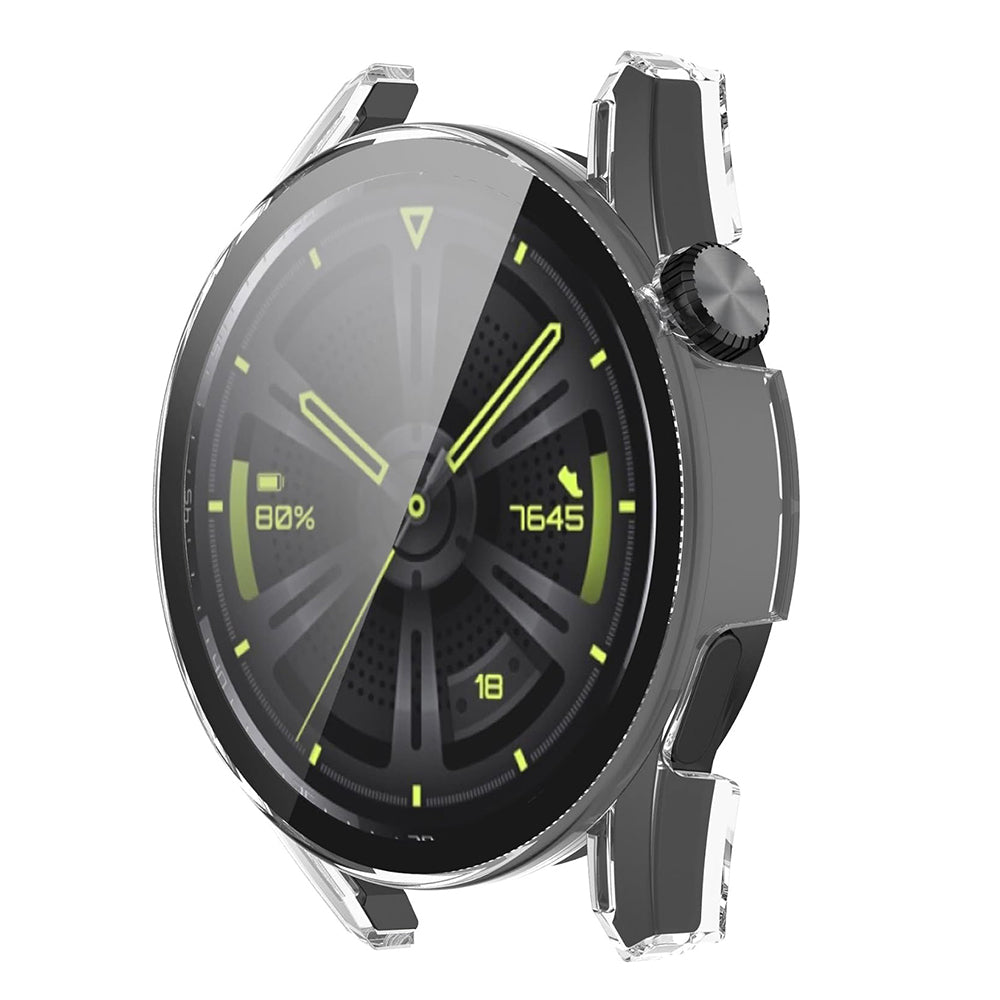 Folie de protectie smartwatch Techsuit Defense360 Pro + Screen Protector compatibil cu Huawei Watch GT 3 (46mm), Transparent