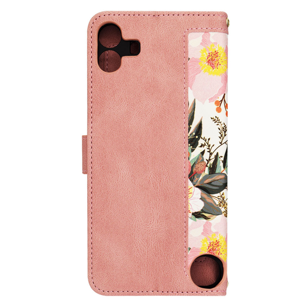 Husa de protectie Techsuit FlipCraft compatibil cu Nothing CMF Phone 1, Sweetheart Pink