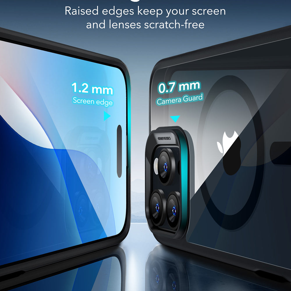Husa de protectie ESR Classic Hybrid HaloLock compatibil cu iPhone 16 Pro Max, Transparent Black