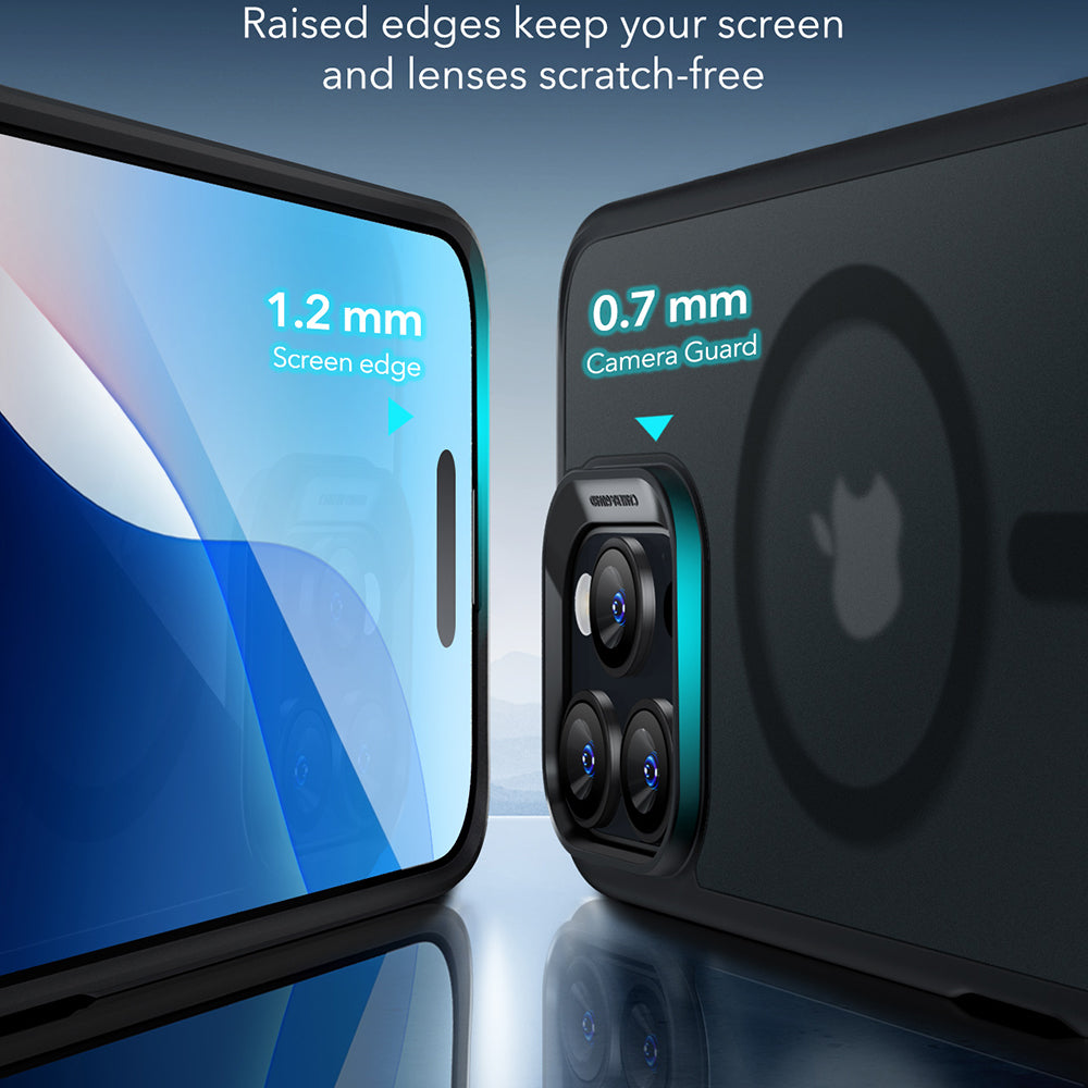 Husa de protectie ESR Classic Hybrid HaloLock compatibil cu iPhone 16 Pro, Negru Mat