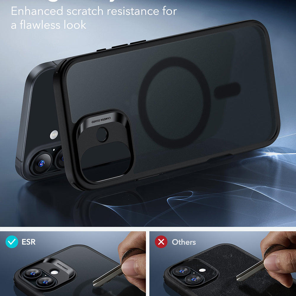 Husa de protectie ESR Classic Hybrid HaloLock compatibil cu iPhone 16, Negru Mat