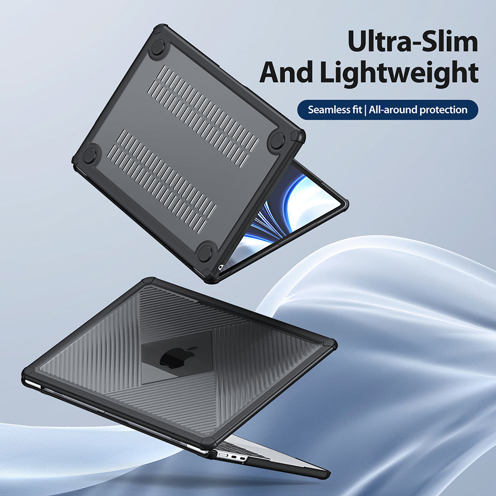 Husa de protectie MacBook Dux Ducis LCGH Series compatibil cu MacBook Pro 14" (2021 / 2023), Roz