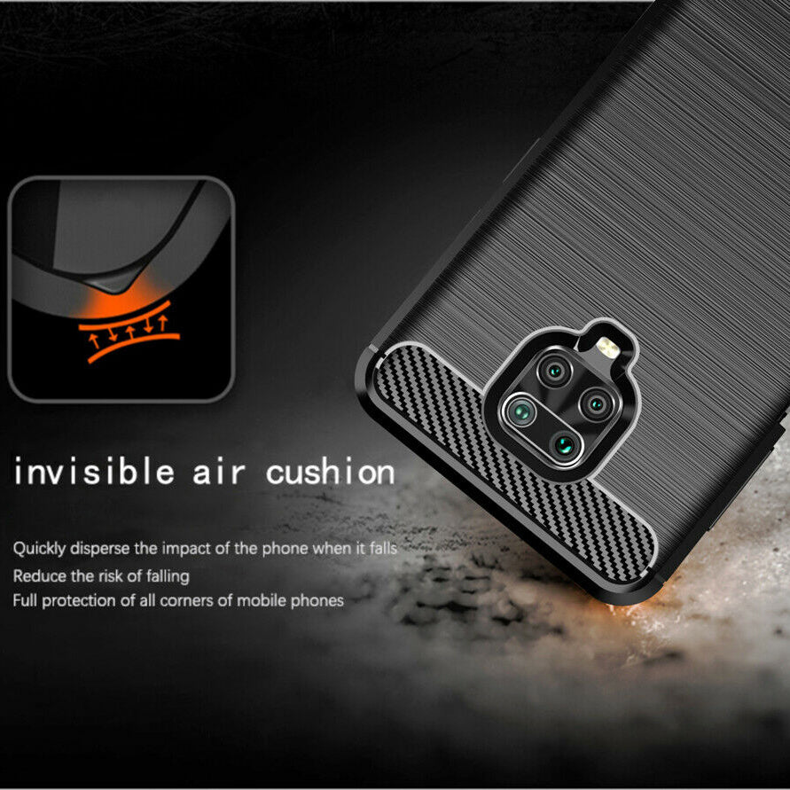Husa de protectie Techsuit Carbon Silicone compatibil cu Xiaomi Redmi Note 9S / Redmi Note 9 Pro / Note 9 Pro Max, Negru