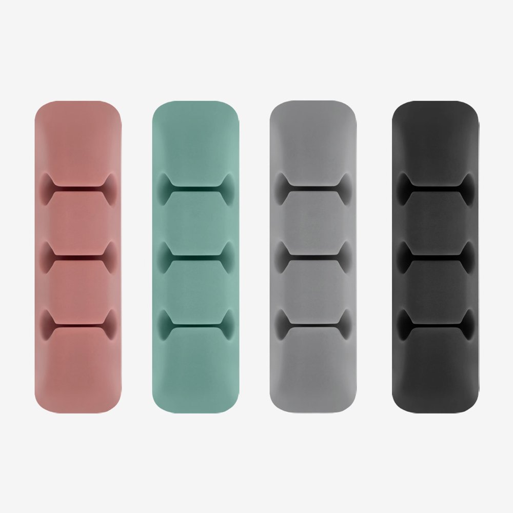 Cablu Ringke Organizer (set de 4), 4 x 3 Slots, Multicolor