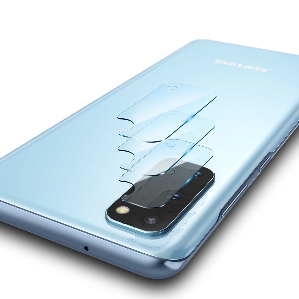 Folie de protectie Ringke IDGL Camera Glass (set de 3) compatibil cu Samsung Galaxy S20 4G / S20 5G, Transparent