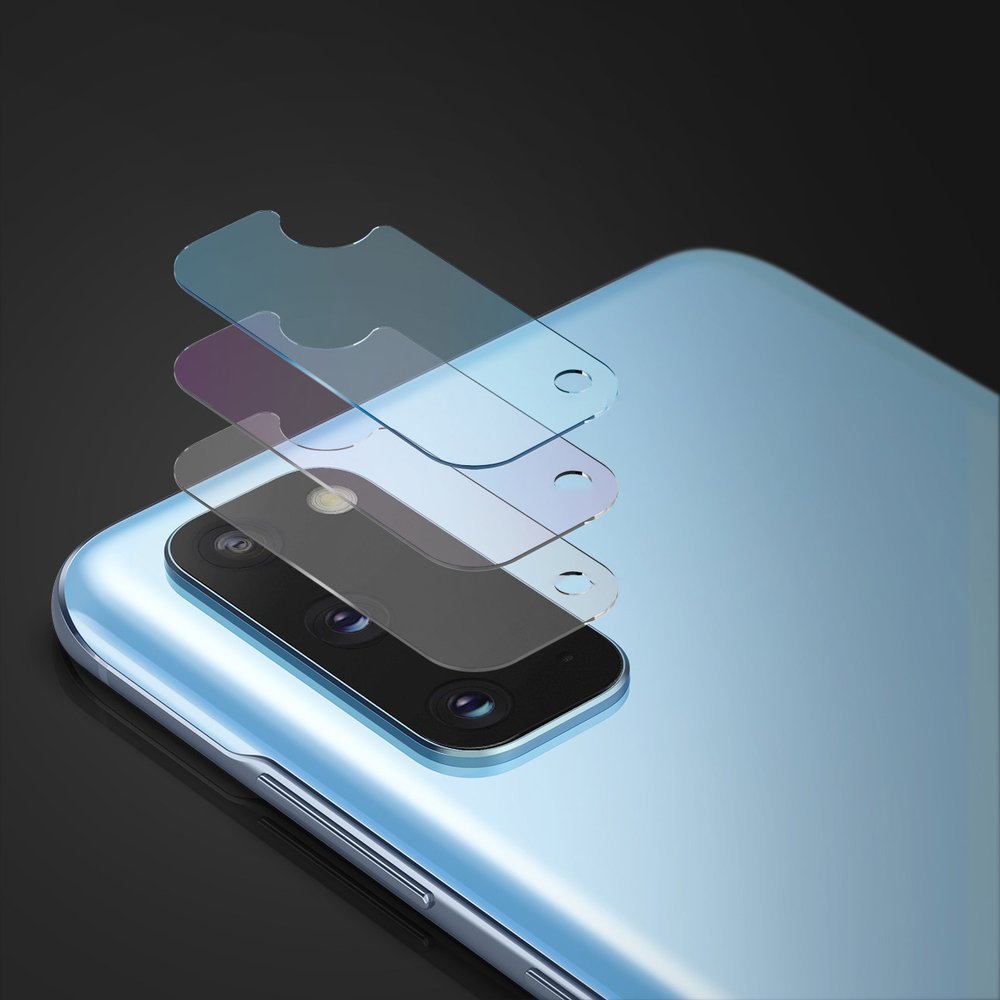 Folie de protectie Ringke IDGL Camera Glass (set de 3) compatibil cu Samsung Galaxy S20 4G / S20 5G, Transparent