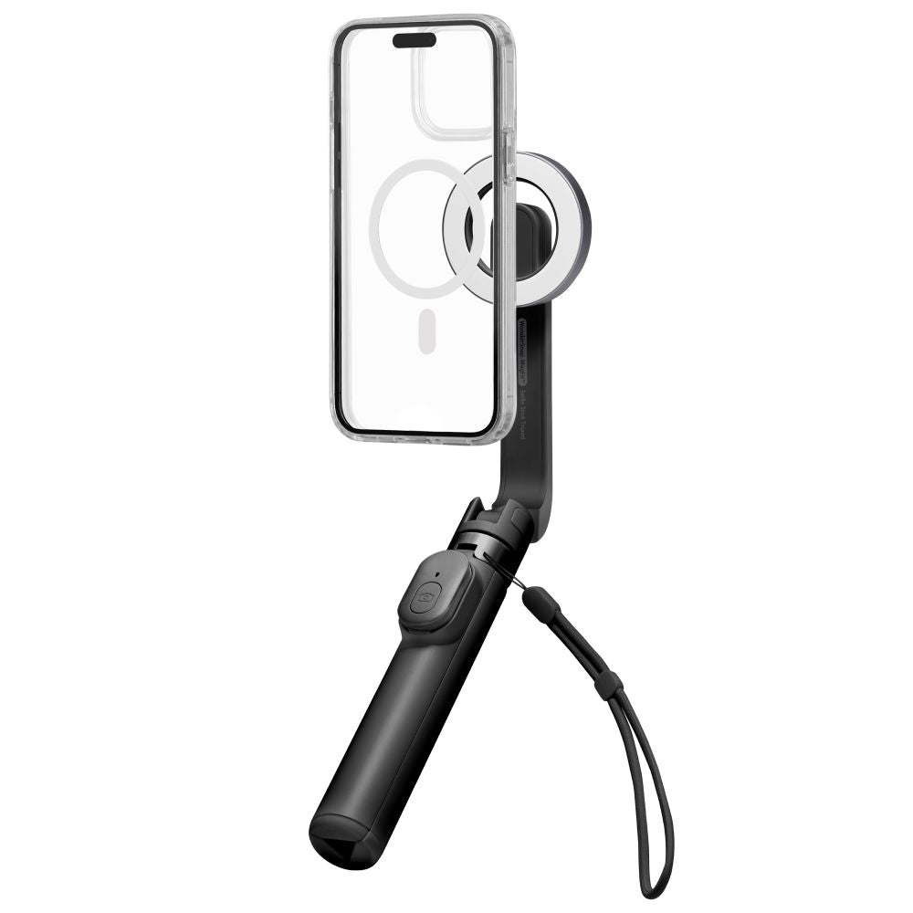 Selfie Stick Spigen S571W (AMP07656), MagSafe, Tripod, Bluetooth, Negru