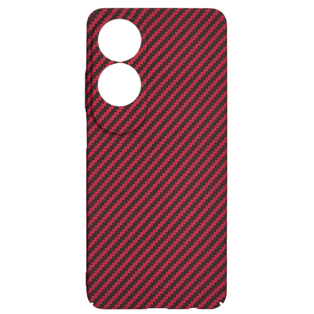 Husa de protectie Techsuit Carbonite FiberShell compatibil cu Oppo A60 4G, Rosu